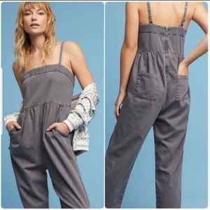 Casual Gray Jumpsuit Anthropologie
